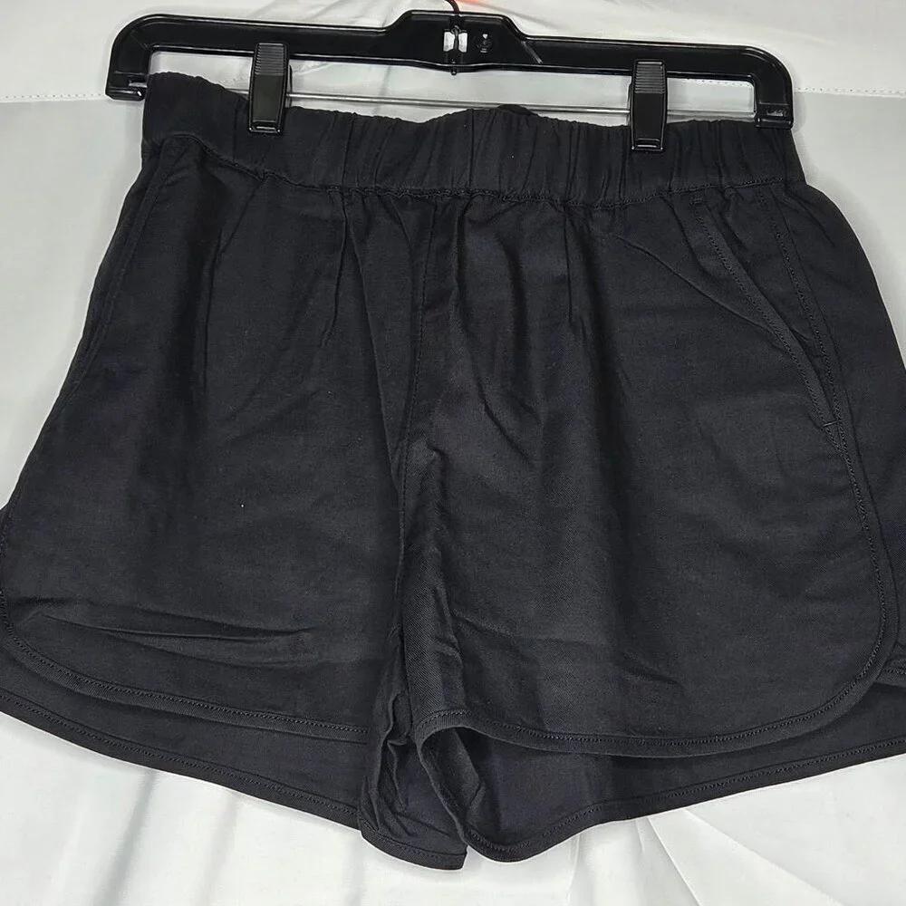 Madewell Pull-On Shorts Almost Black Size Small